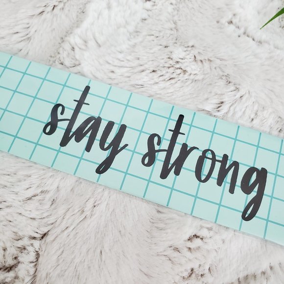 Stay Strong Motivational Metal Hanging Sign Plaque - Picture 6 of 10